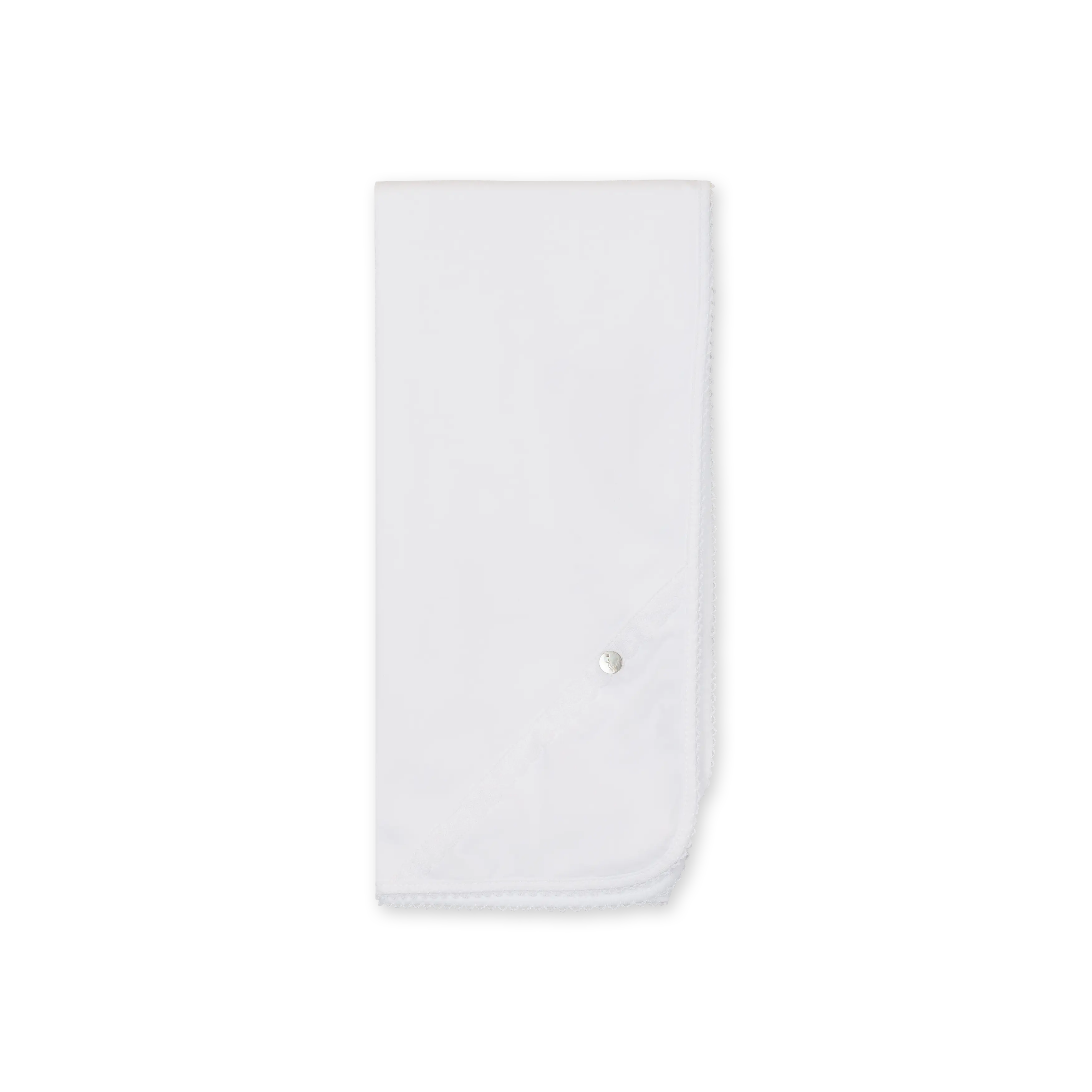 Cotton burp cloth with lace