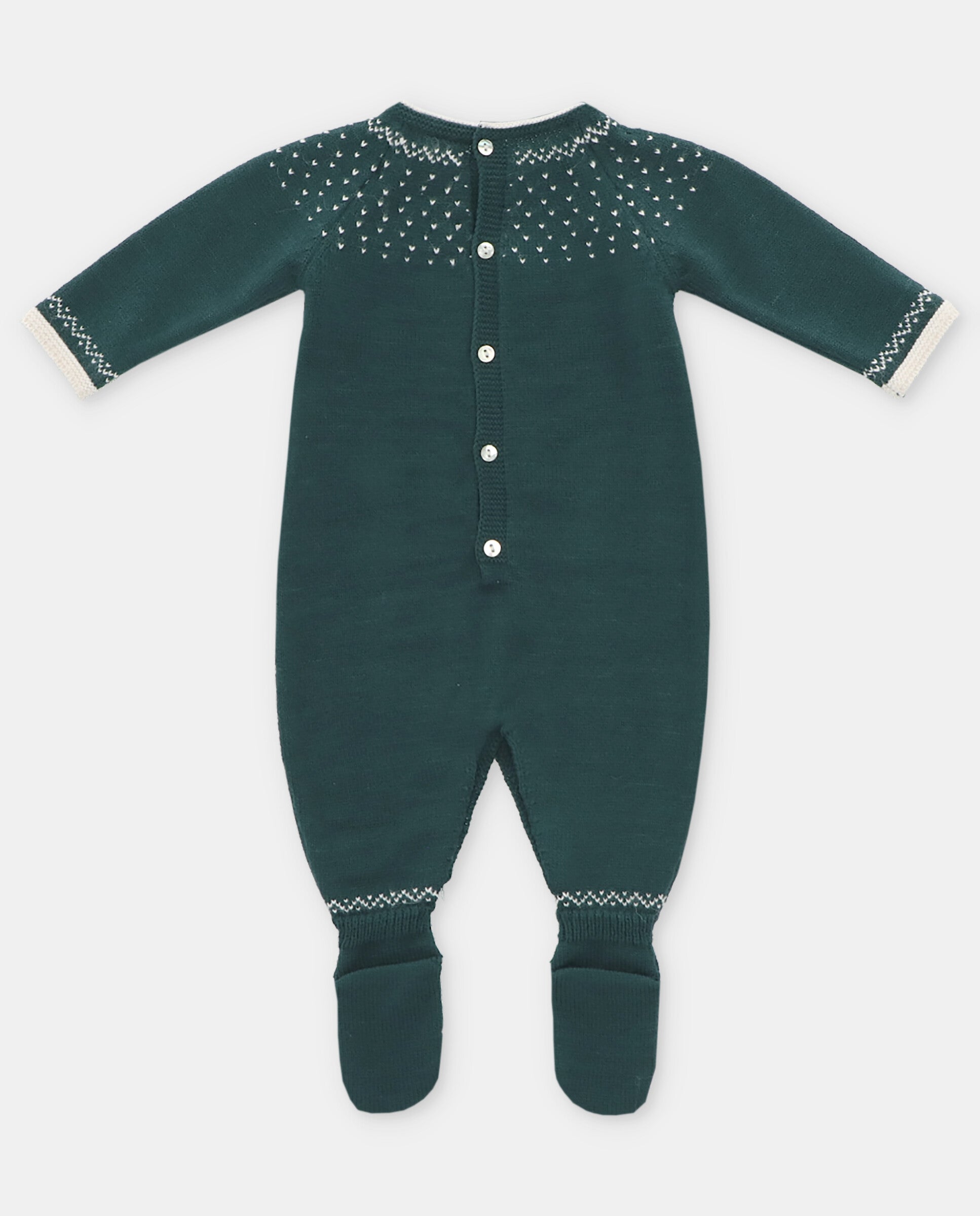Knitted romper for boys