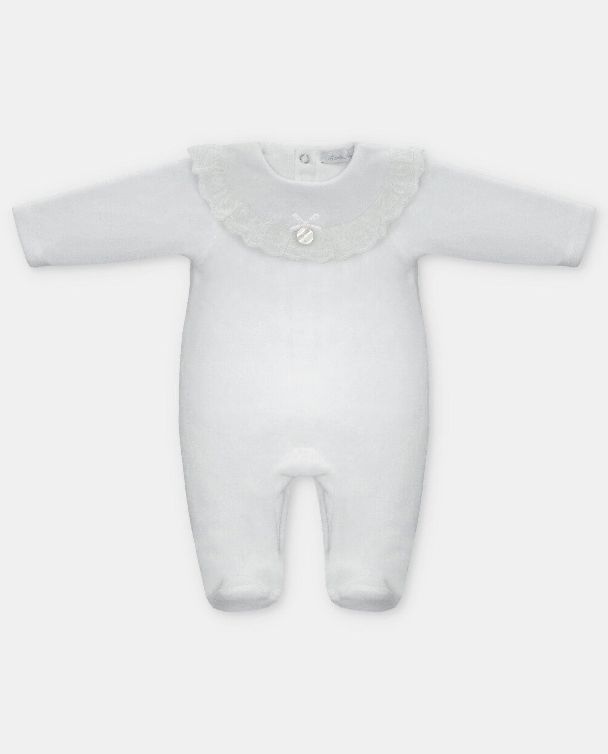 Ruffle in yoke girl pyjama