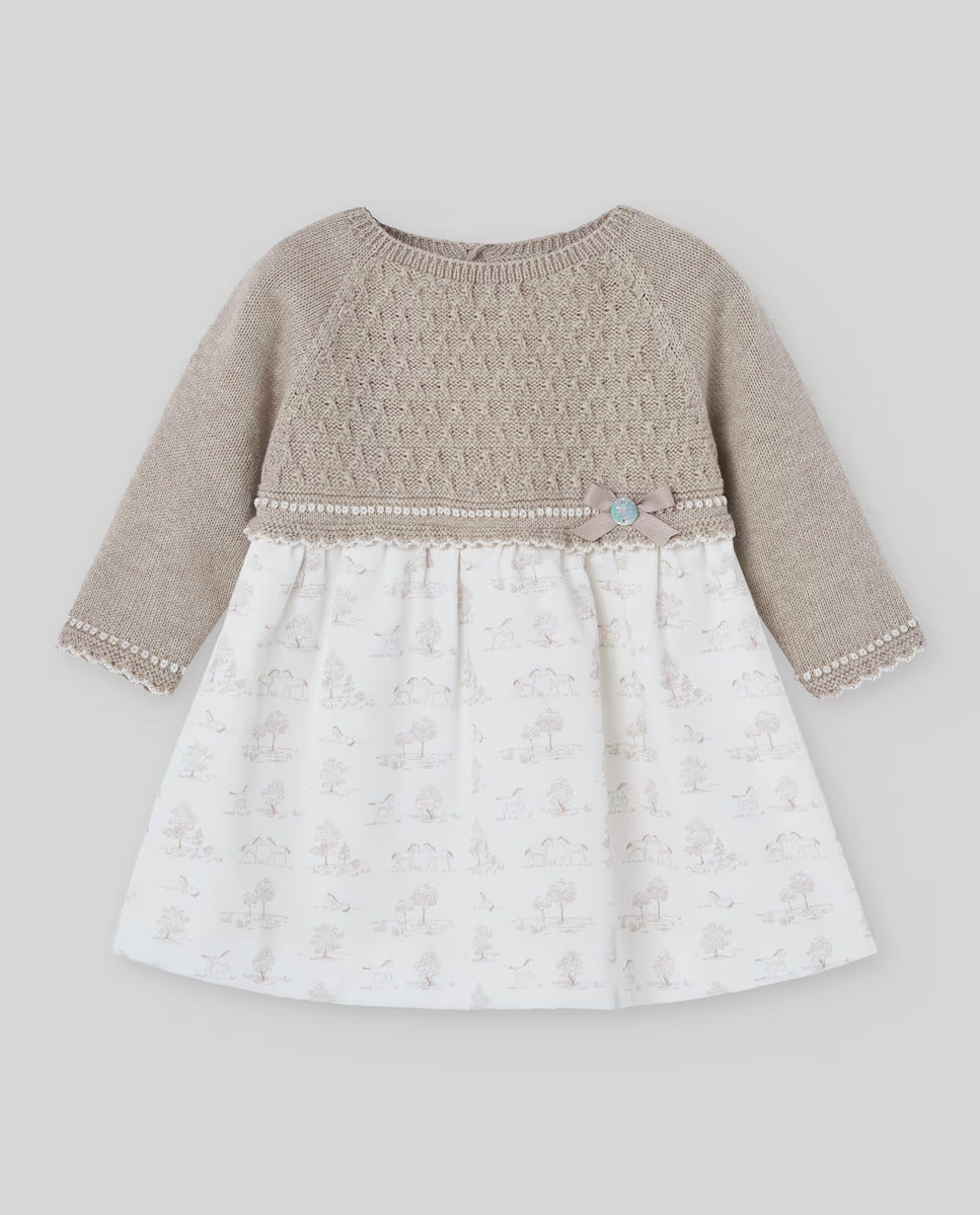 Pony knitted dress set