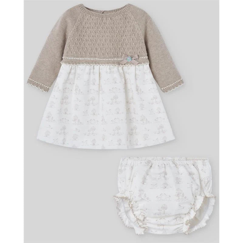 Pony knitted dress set
