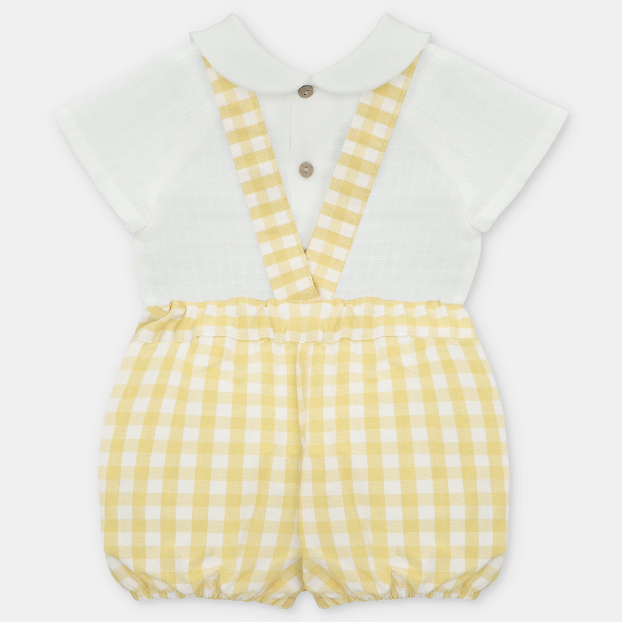 Merala woven shirt and overall set