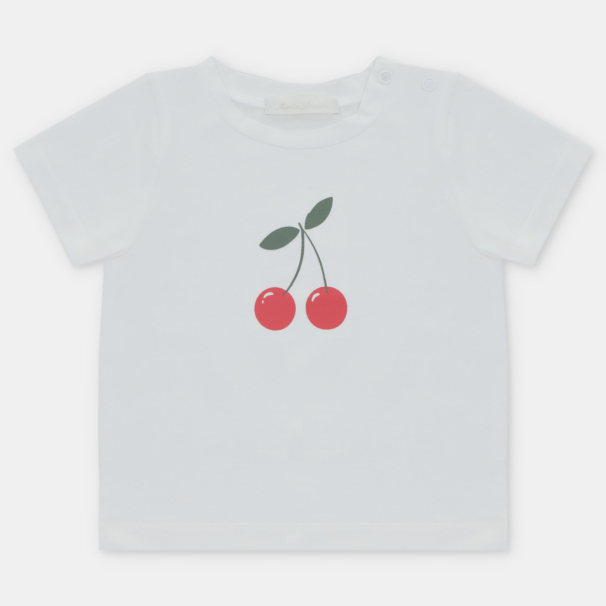 Swimming t-shirt with cherries.