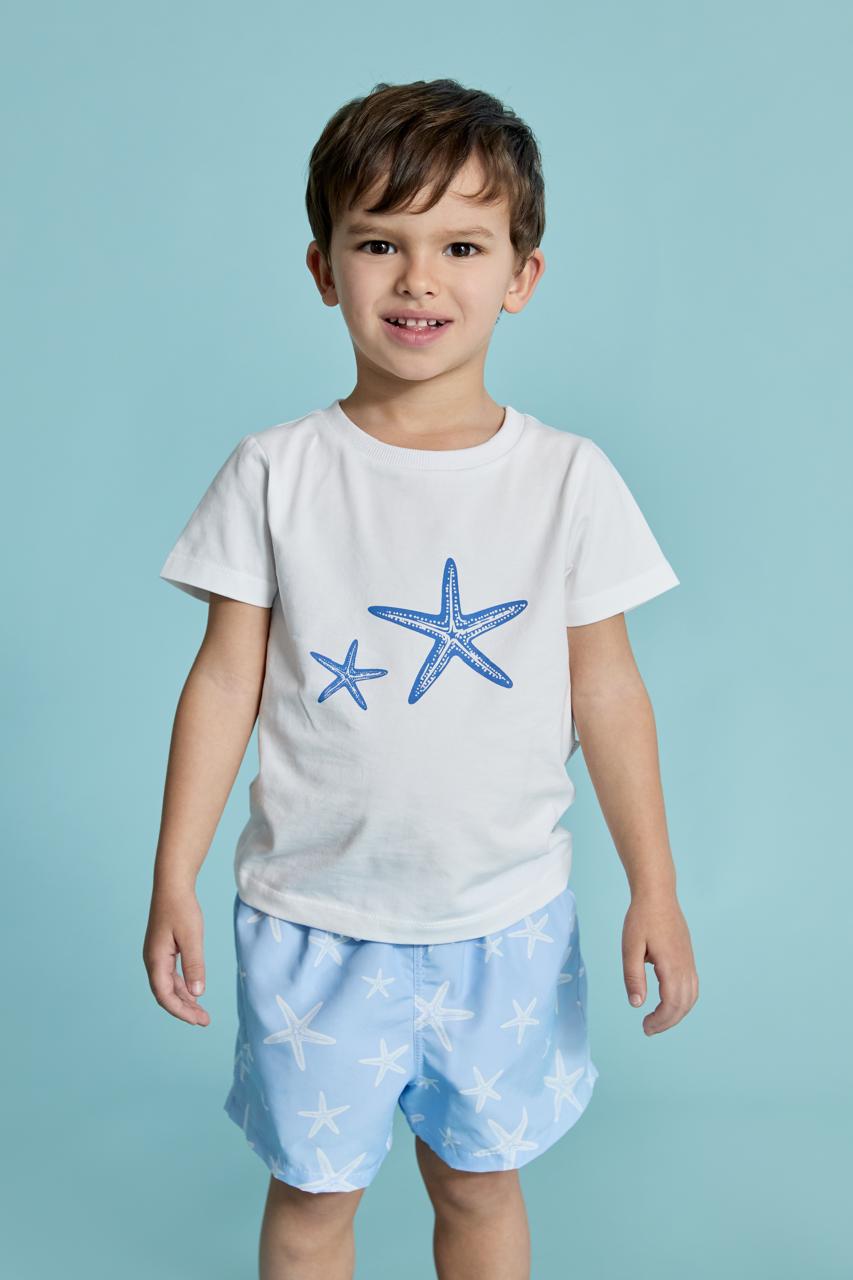 Swimming t-shirt with star