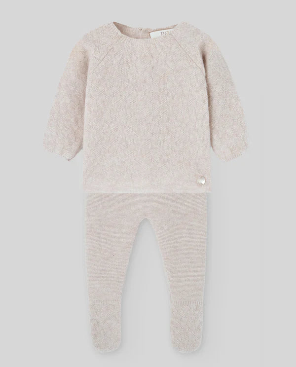 Essentia cashmere wool sweater and leggings set.
