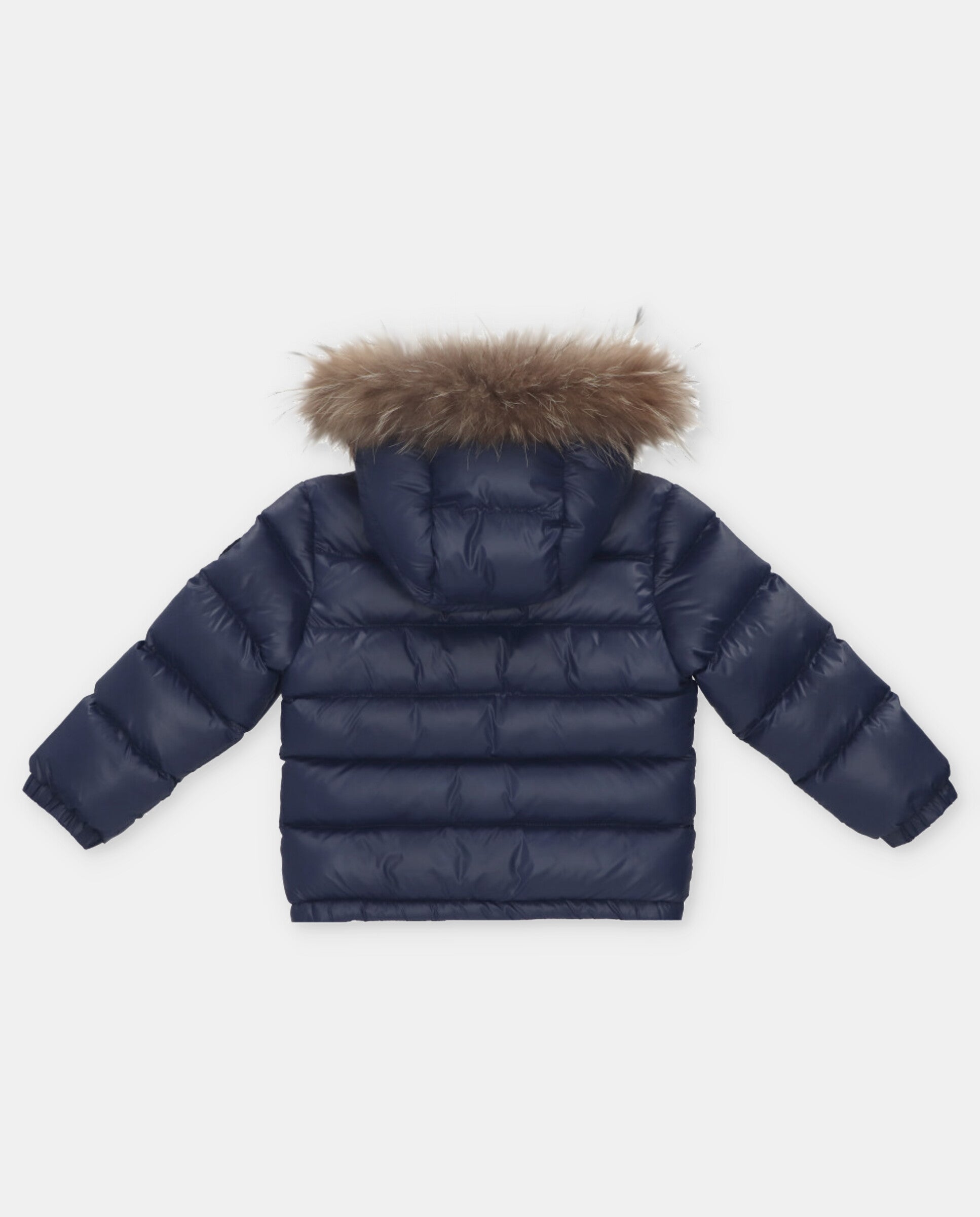 Unisex hooded coat with real fur