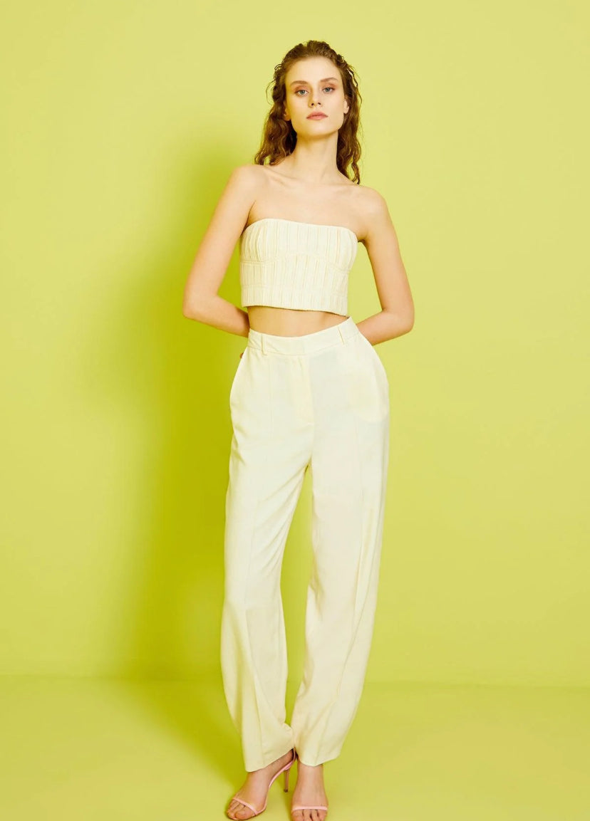 Crop Top and Pants Set