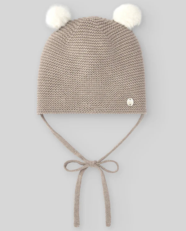 Essencial cashmere beanie with pompom.