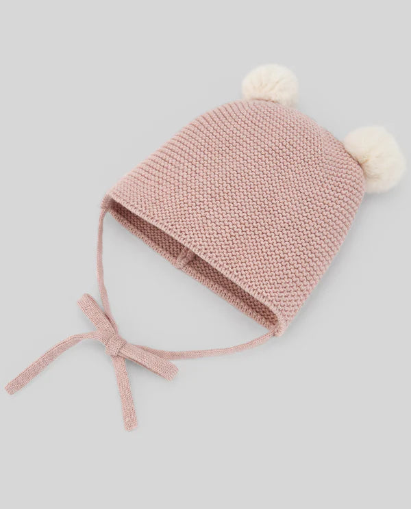 Esencial cashmere beanie with pompom