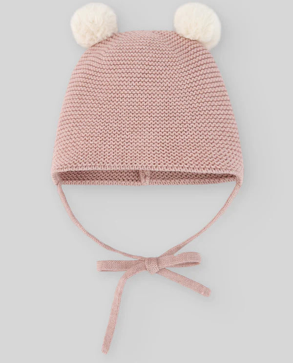 Esencial cashmere beanie with pompom