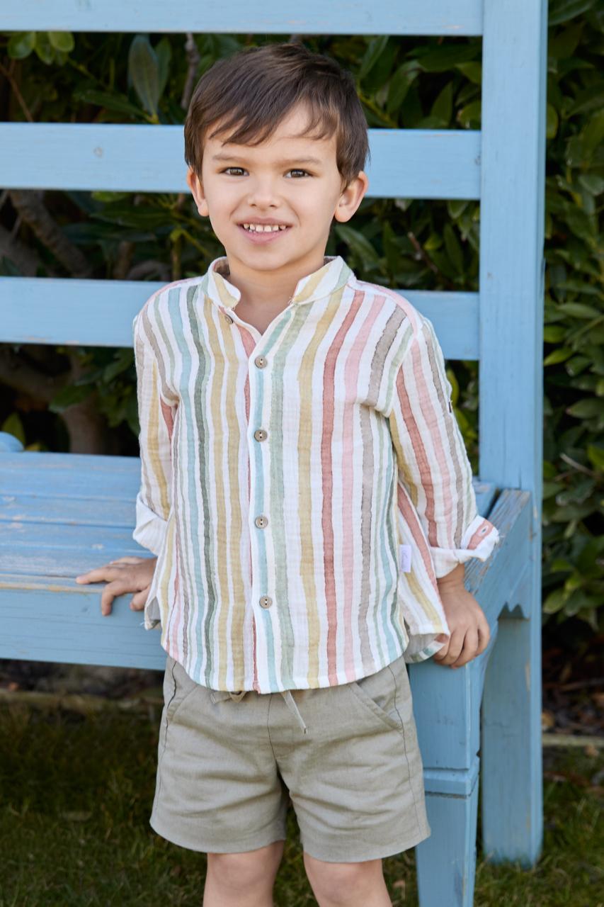 Salve woven shirt & short set