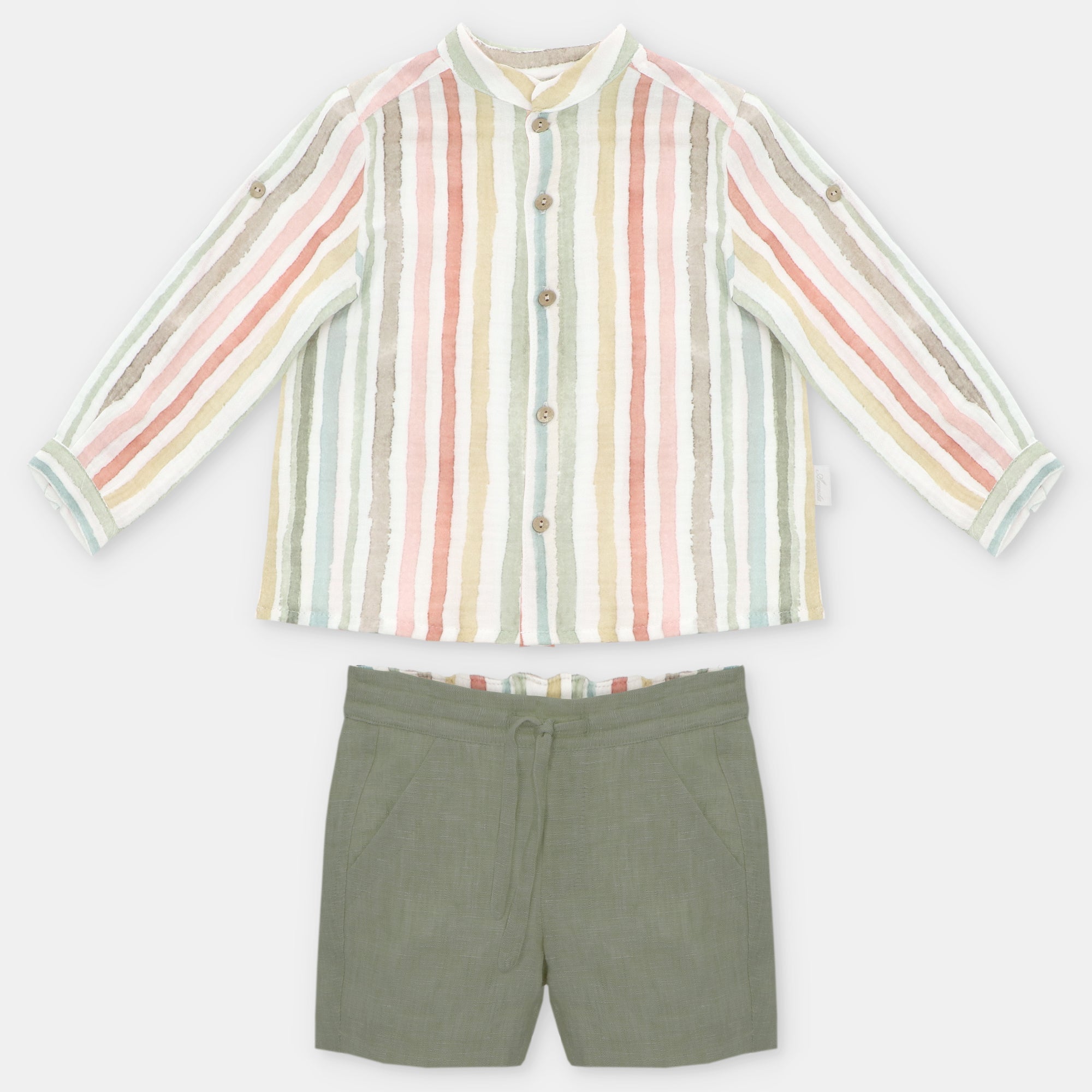 Salve woven shirt & short set