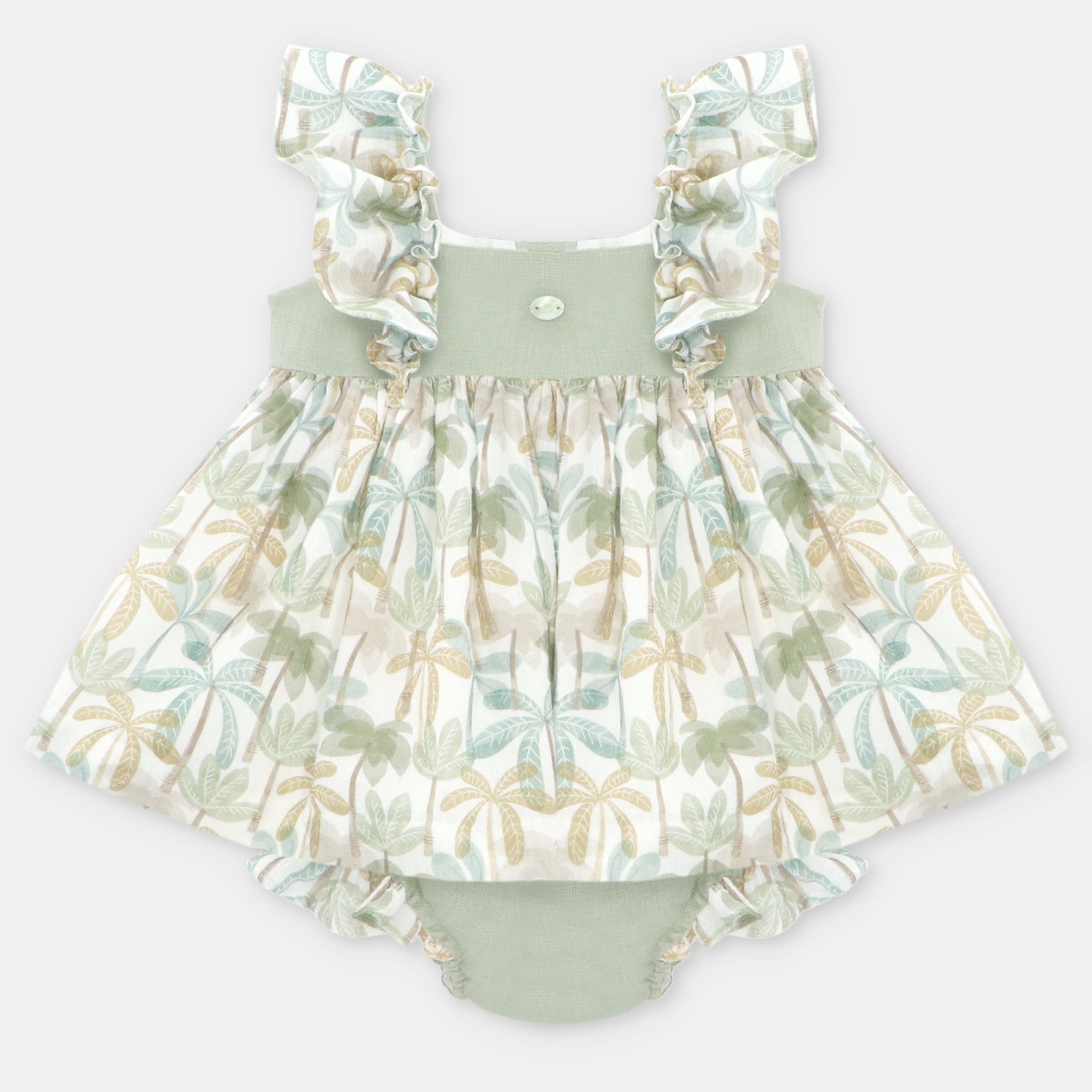 Palmi woven dress & nappy set