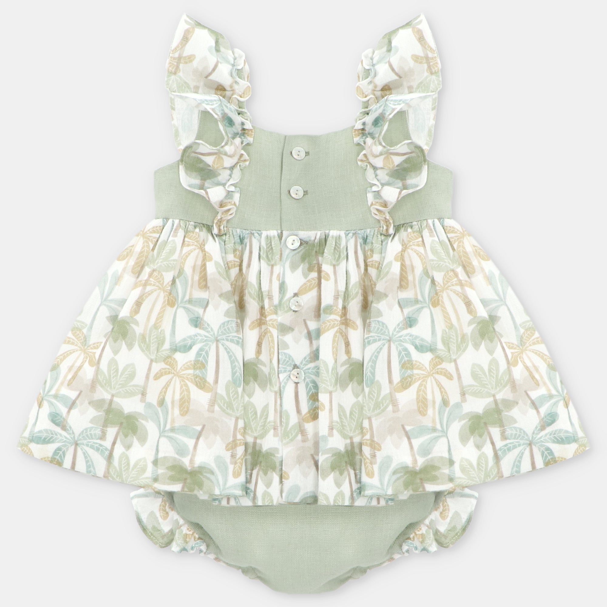 Palmi woven dress & nappy set