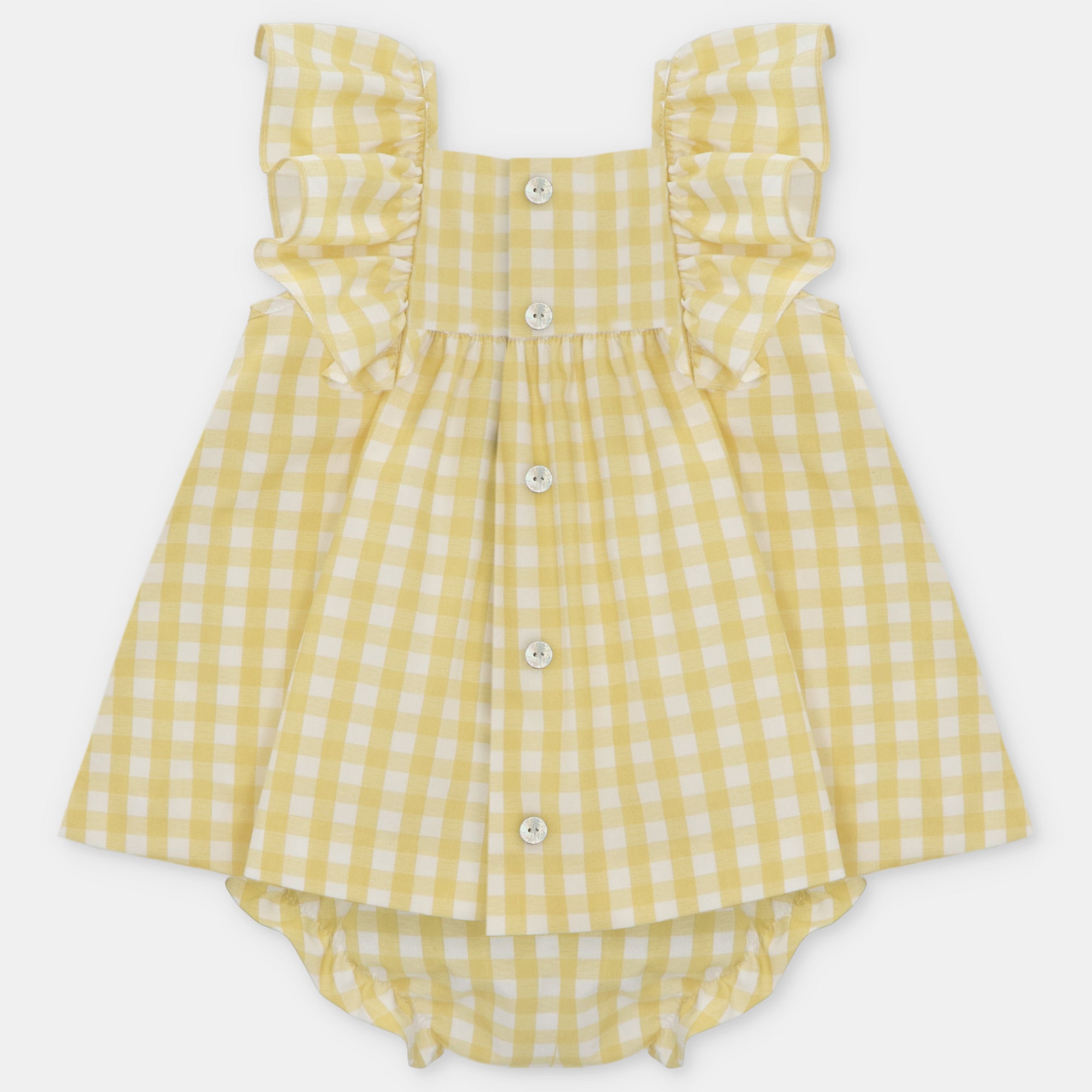 Melara woven dress & nappy set