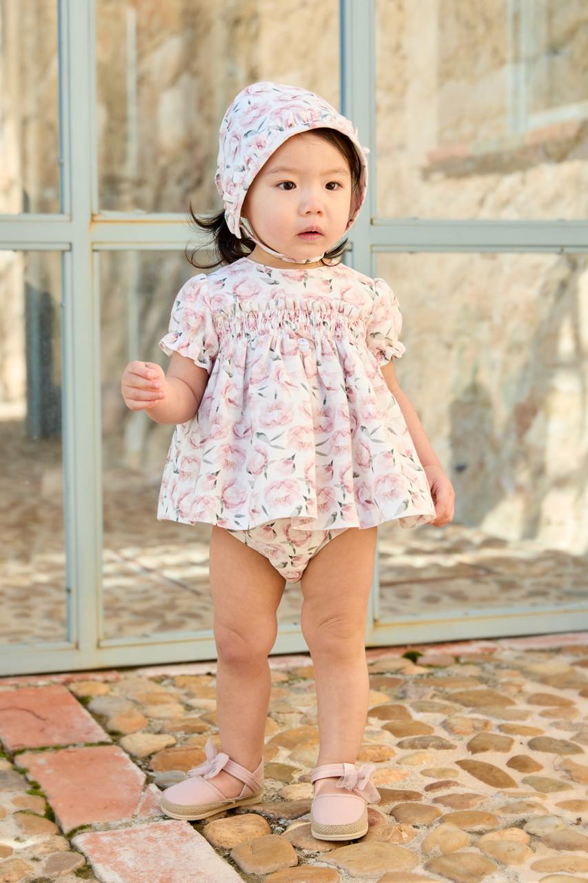 Siena woven dress & bloomers set
