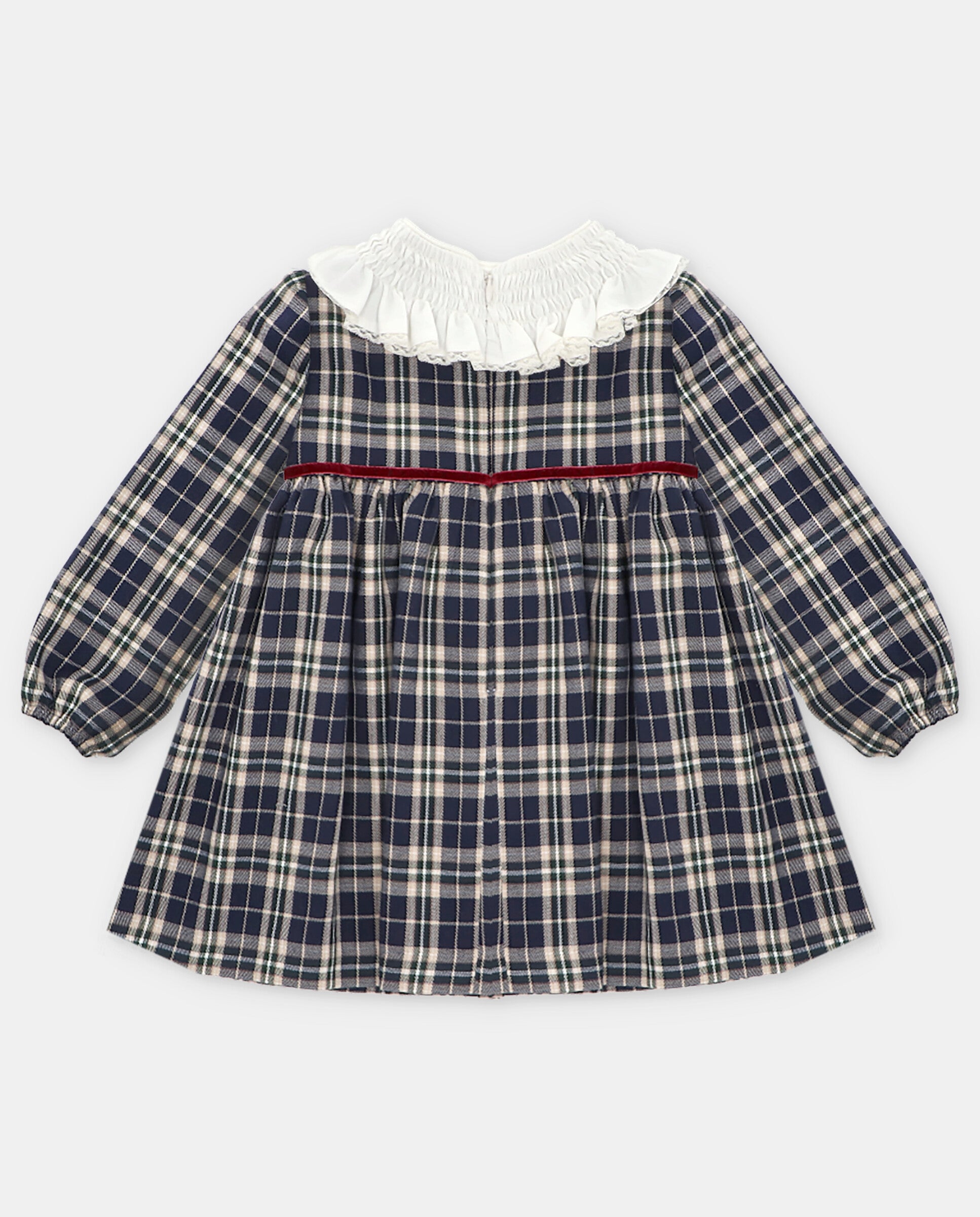 Checkered woven dress