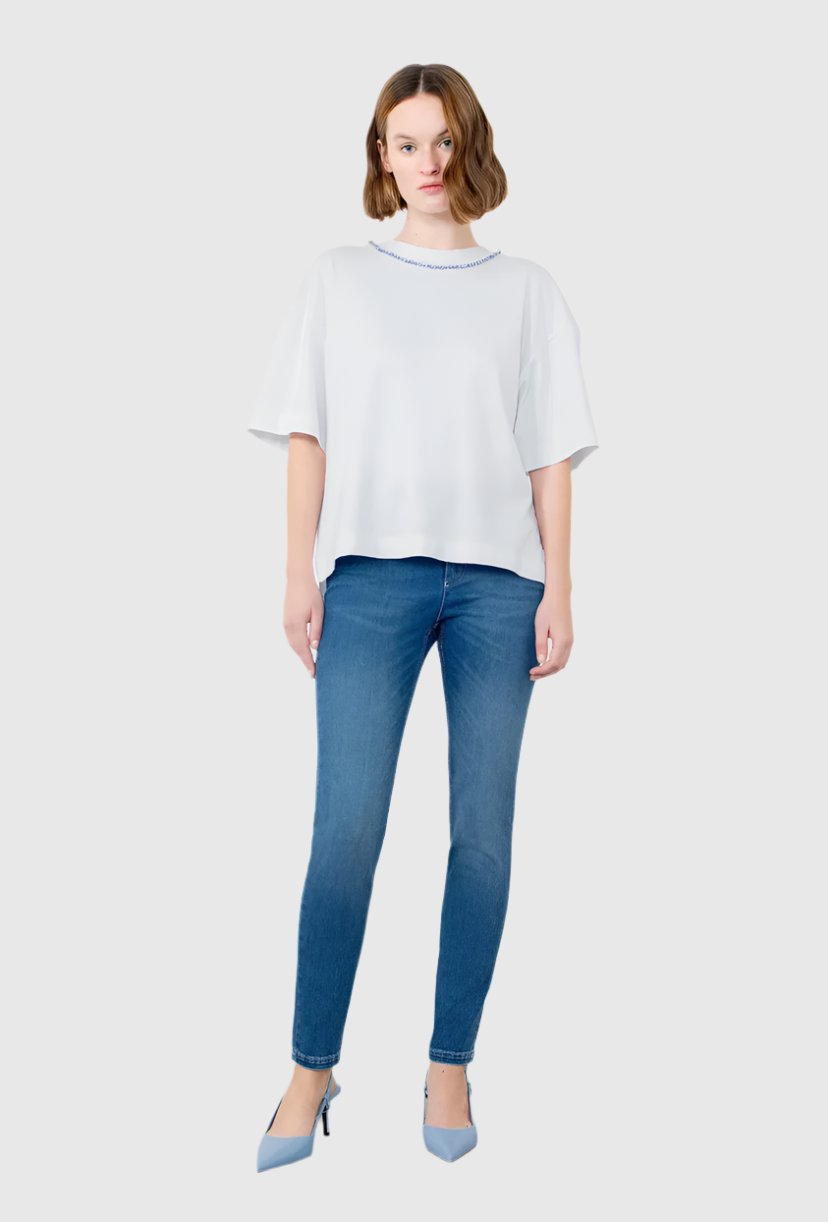 Shirring Detail T-shirt