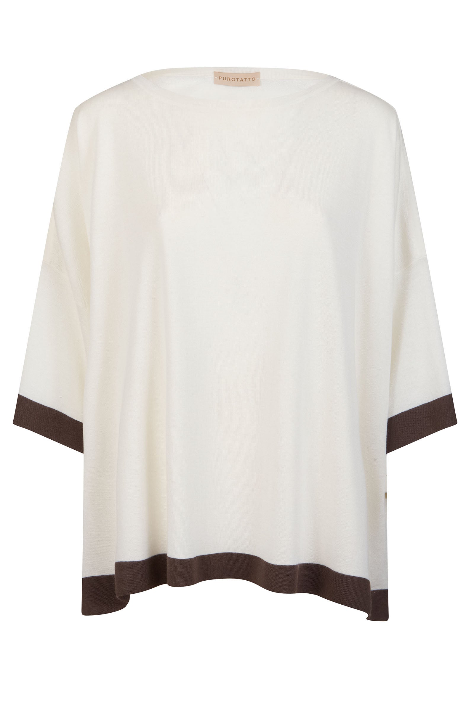 Boat neck oversized sweater