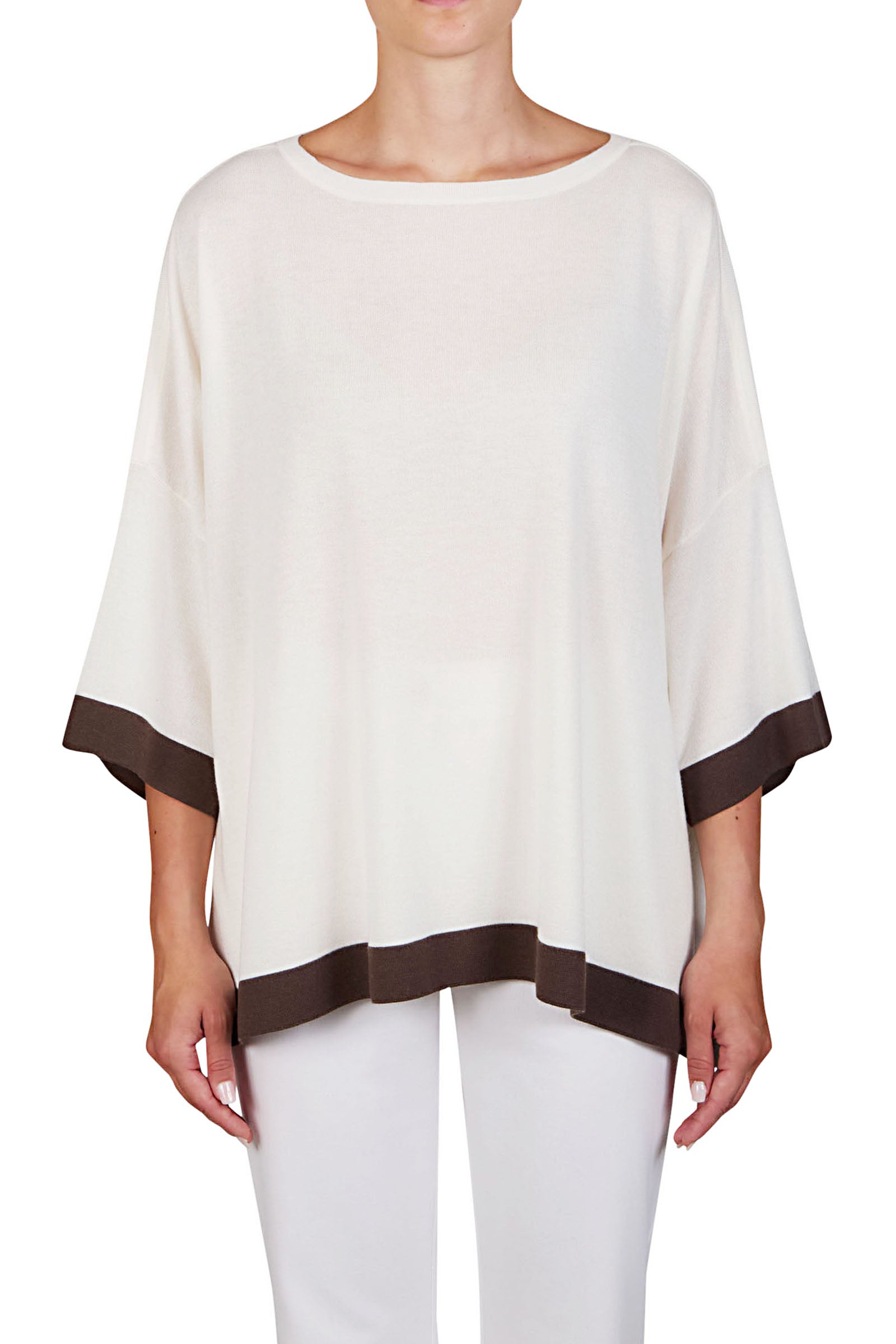 Boat neck oversized sweater