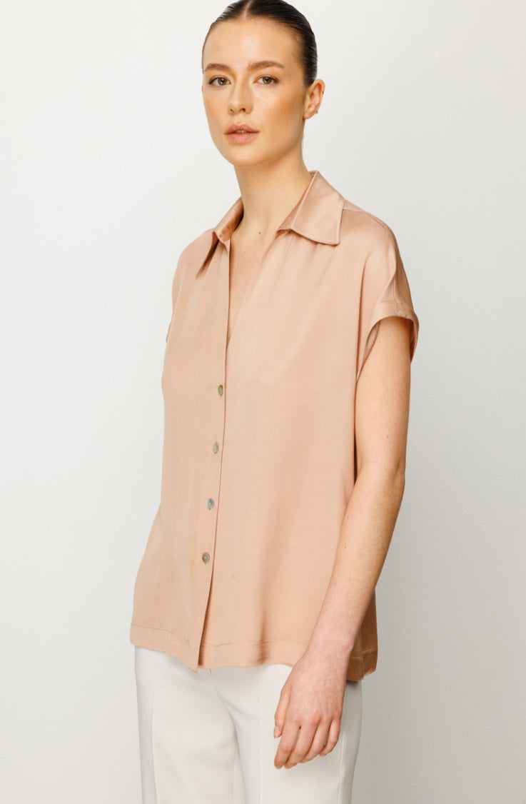 Low Sleeve Collar Shirt