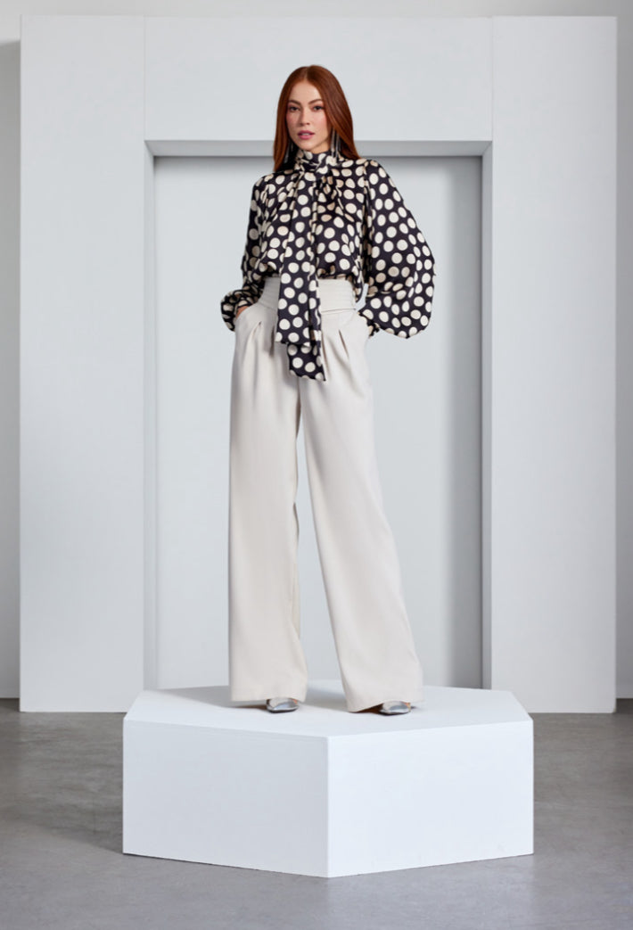 Polka dots blouse