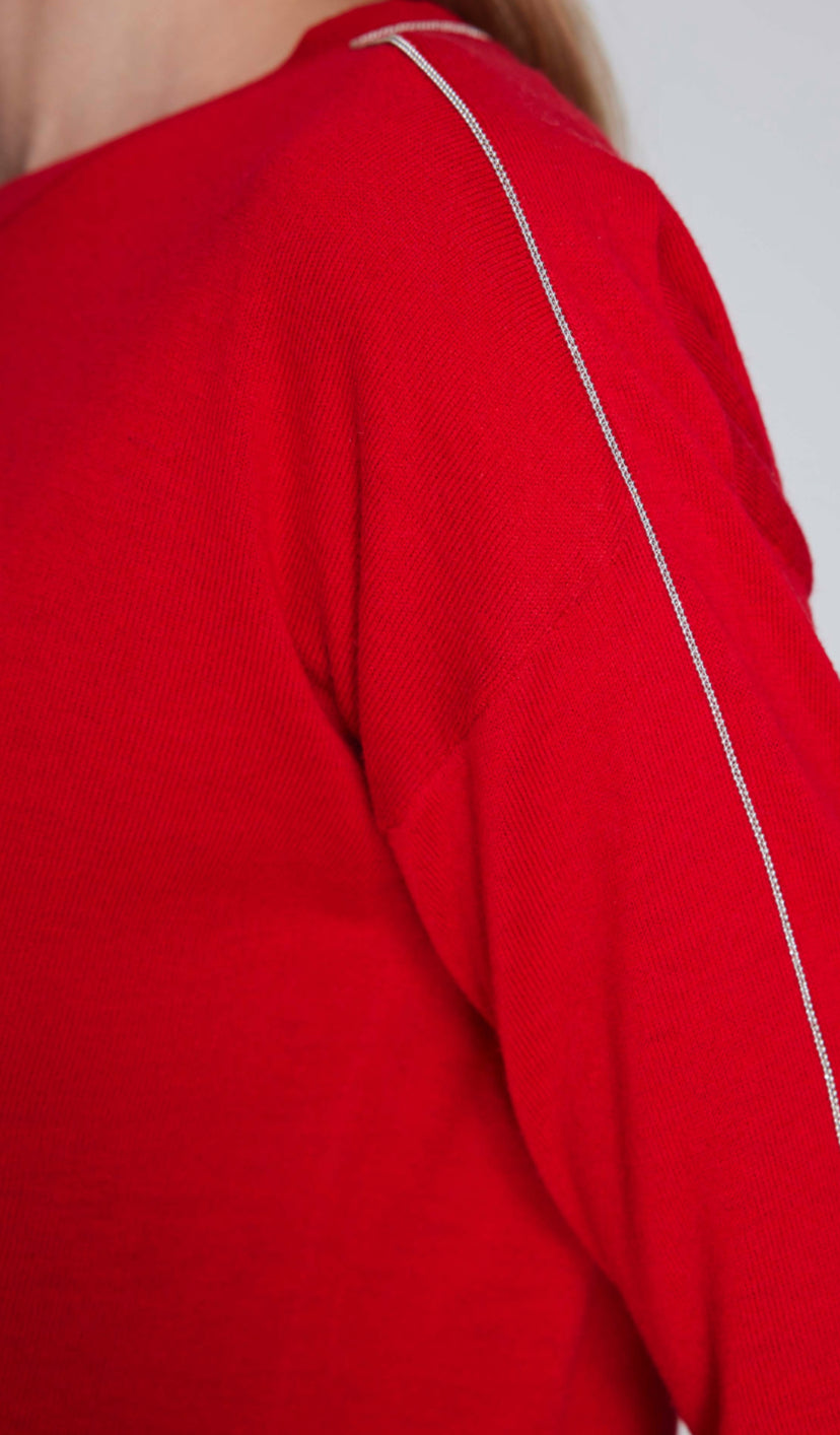 Thin Arm Stripe Knitwear