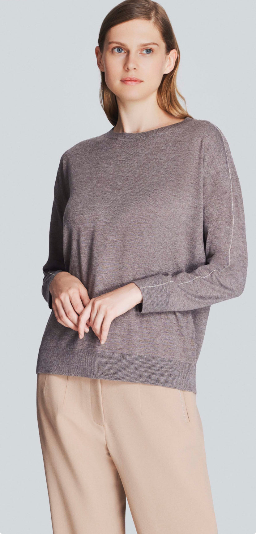 Thin Arm Stripe Knitwear