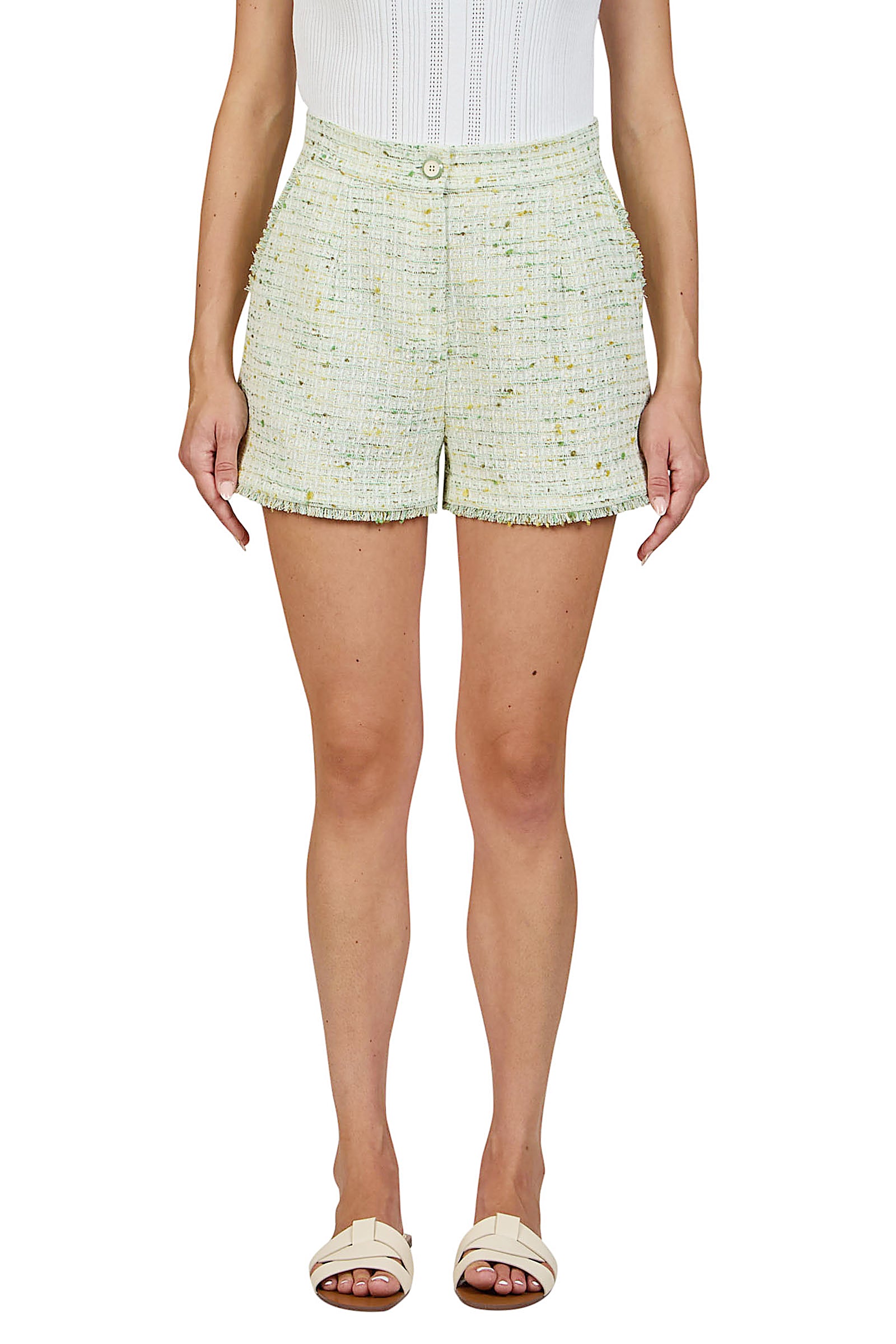 Shorts with fringes