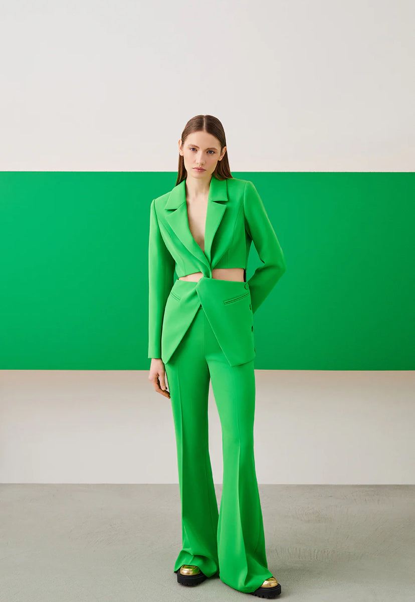 Window Detailed Blazer Suit