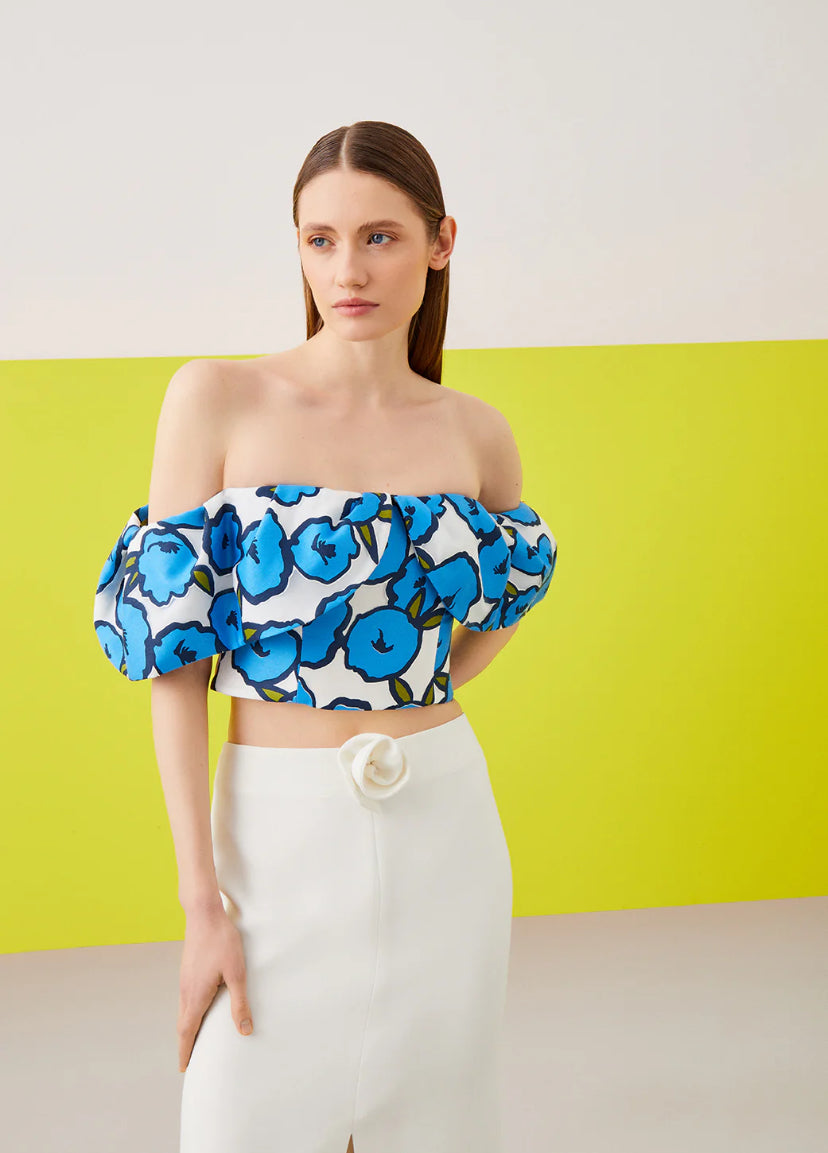 Flower Patterned Bustier top