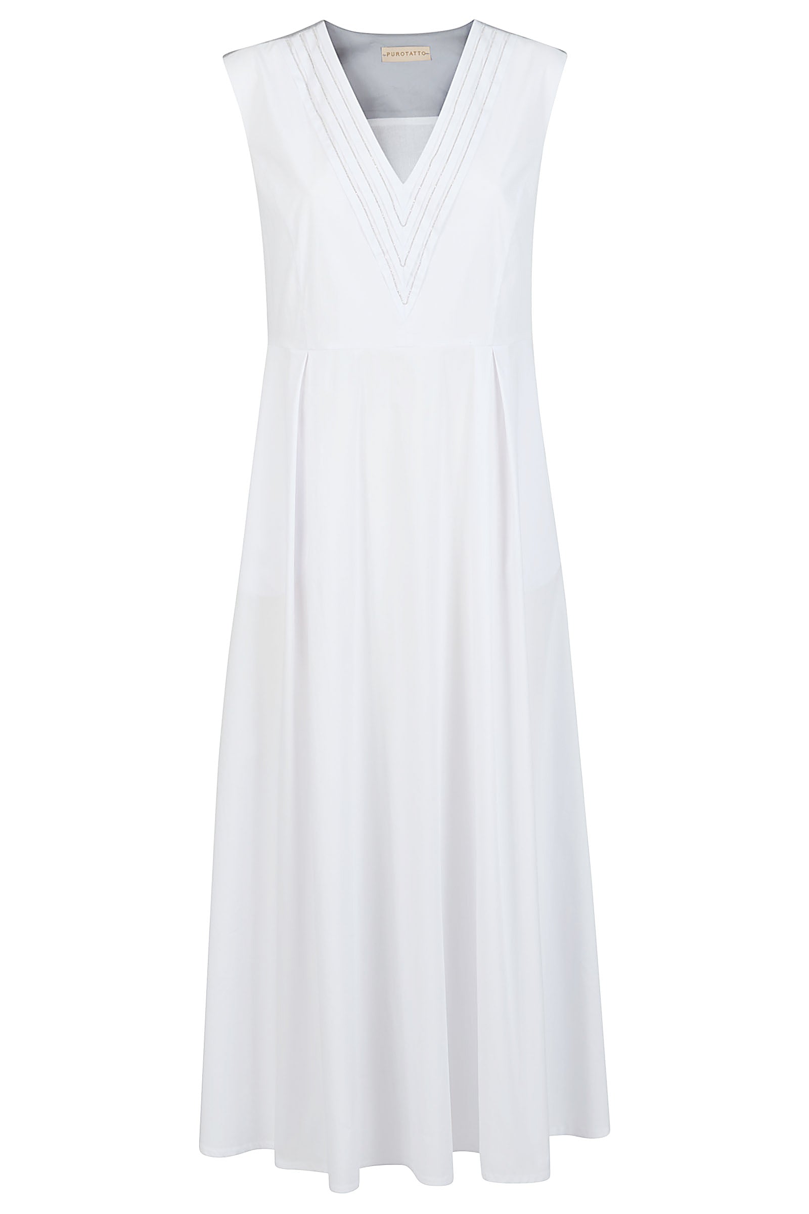 Midi pleated dress