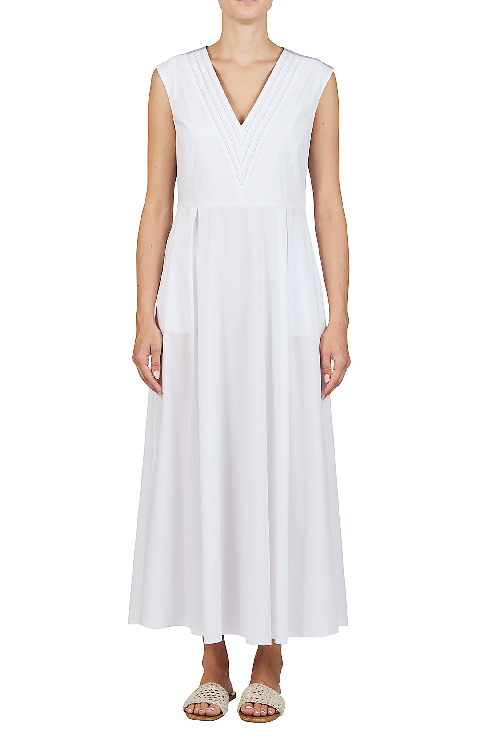 Midi pleated dress