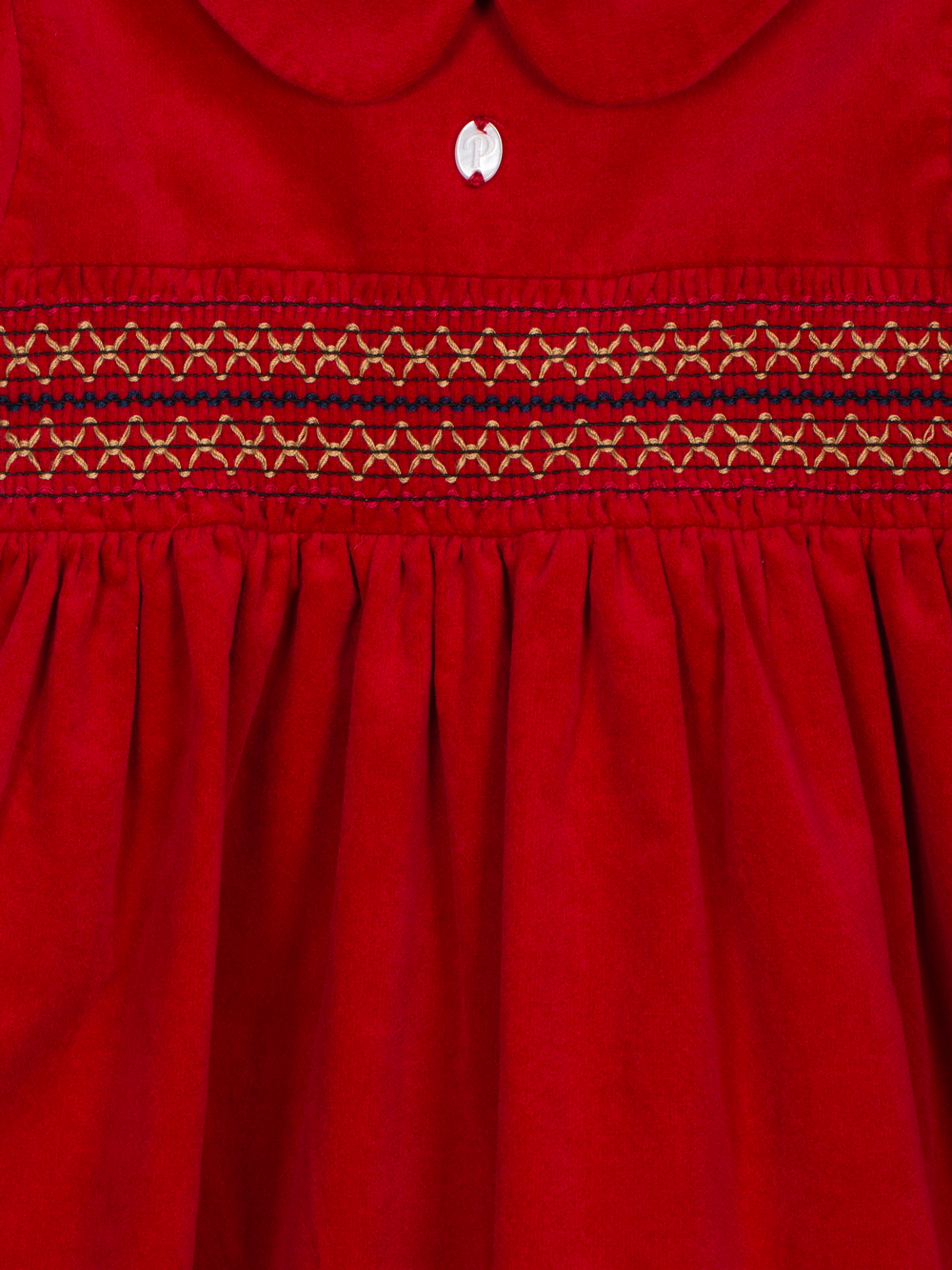Red velvet dress