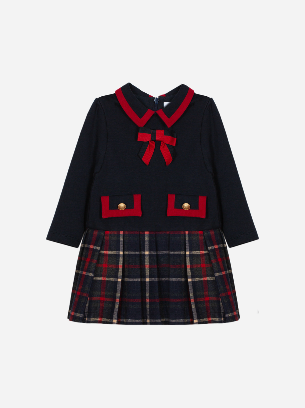Tartan and interlock dress