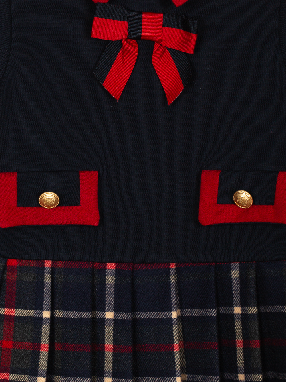 Tartan and interlock dress