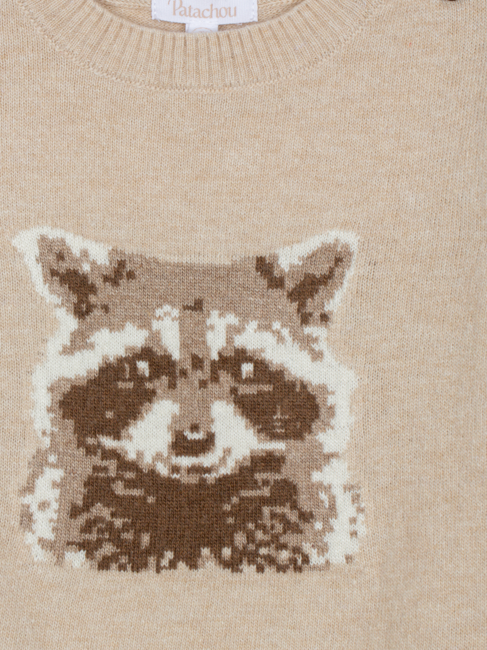 Melange raccoon knitwear