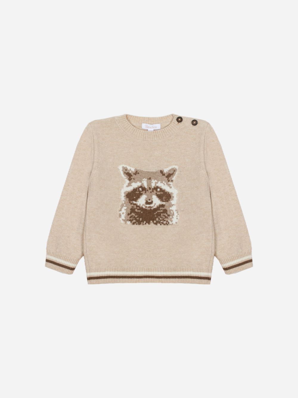 Melange raccoon knitwear