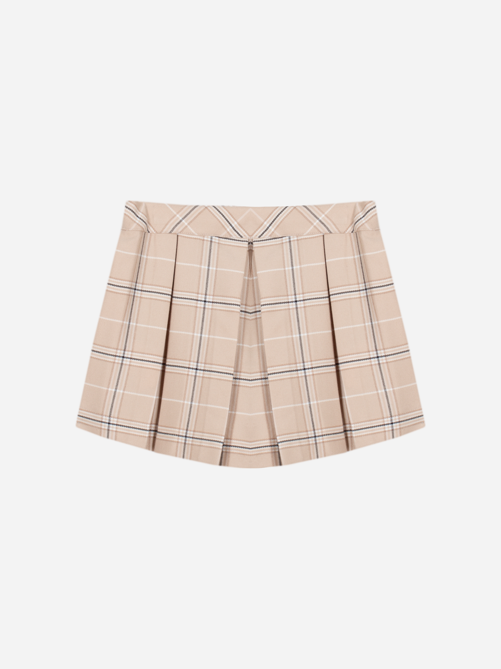 Plaid flannel skort
