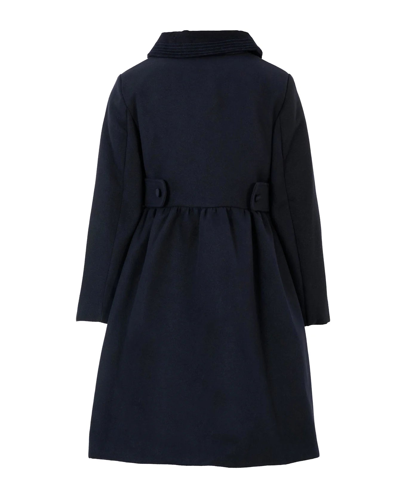 Navy coat with belt