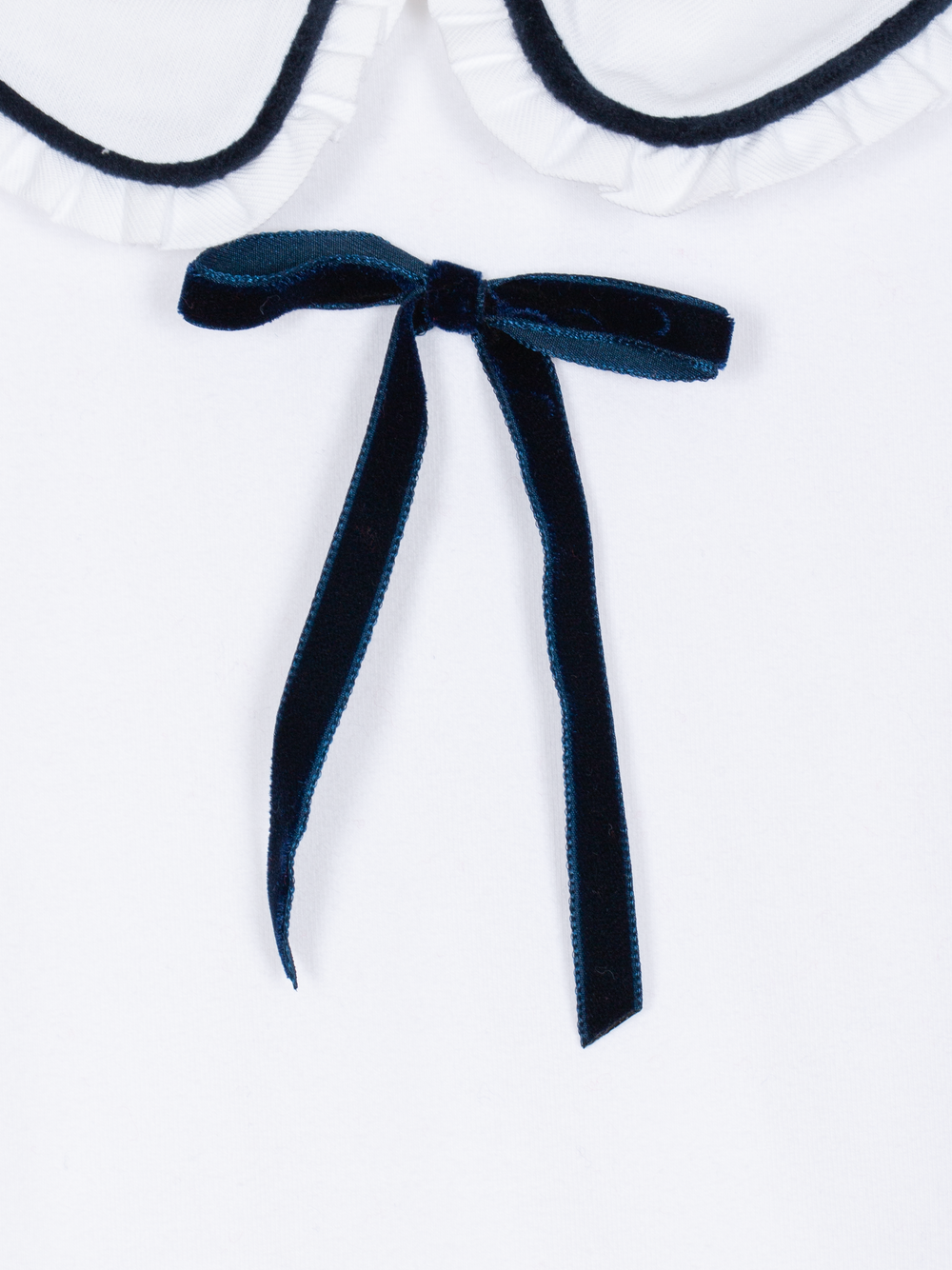 Jersey shirt with bow