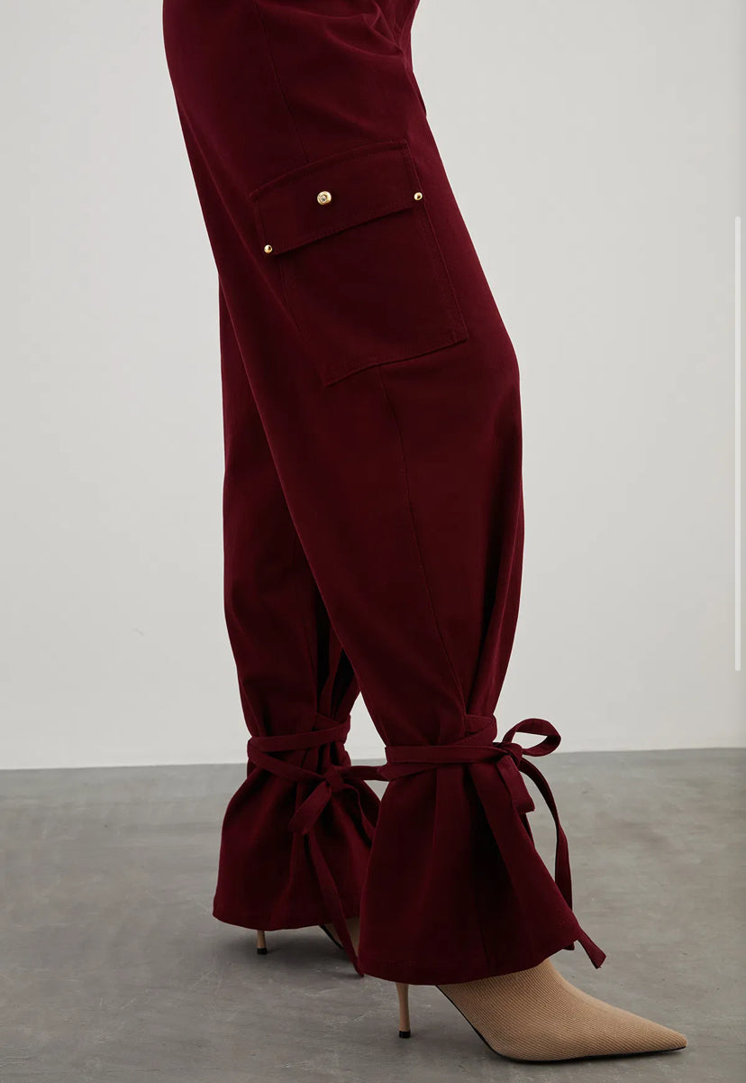 High Waist Comfort Fit Cotton Pants