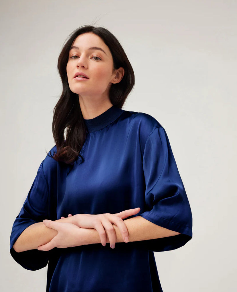 Satin Loose-Fit T-Shirt