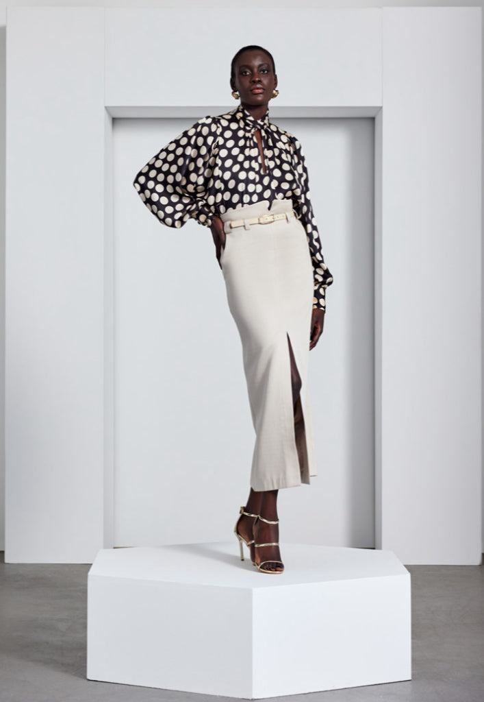 Polka dots blouse