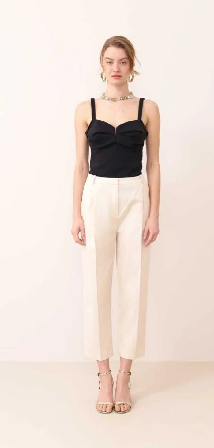 Silk Crepe Women’s Pant Ecru