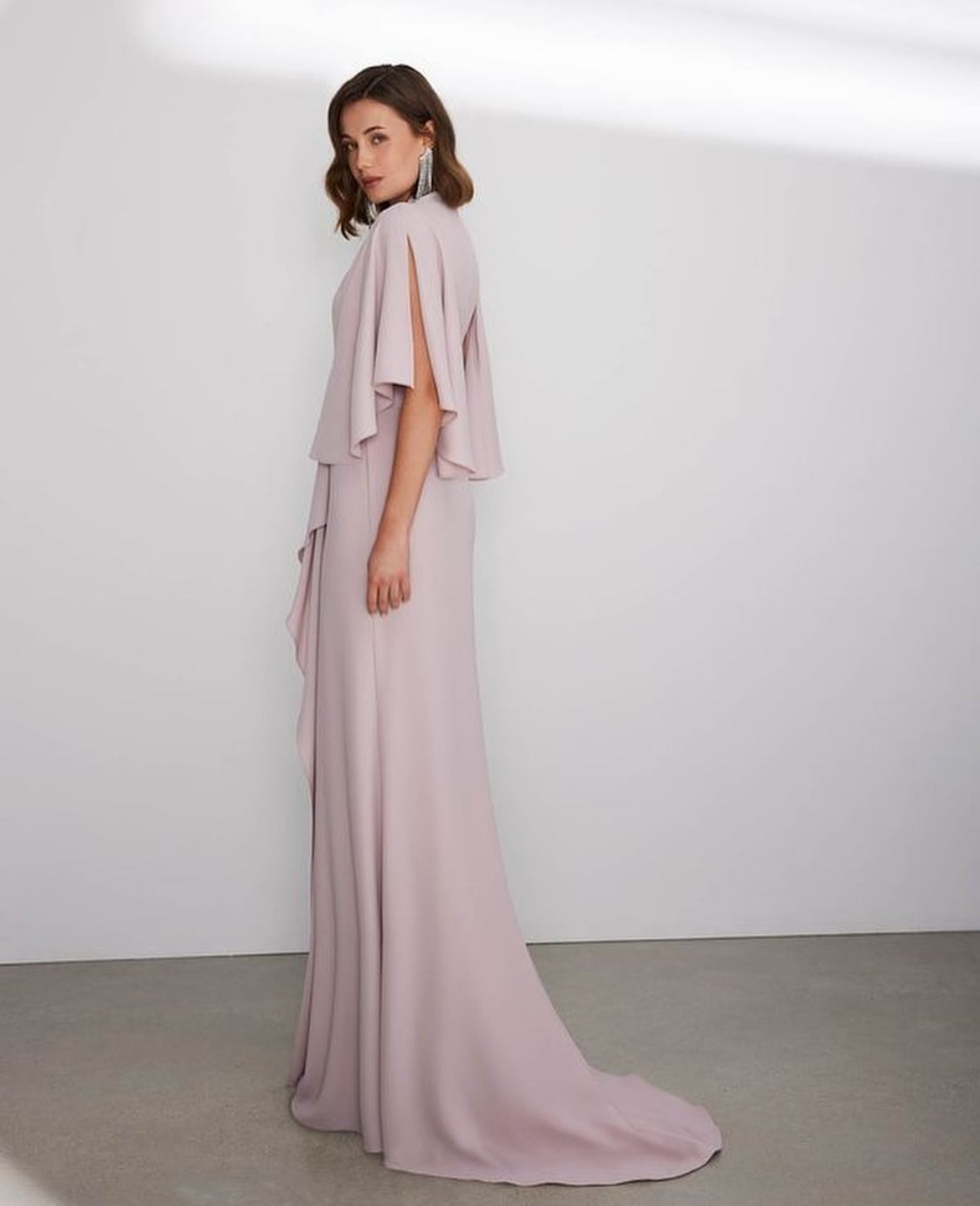 Fluid Crepe Evening Dress by Rosa Clará