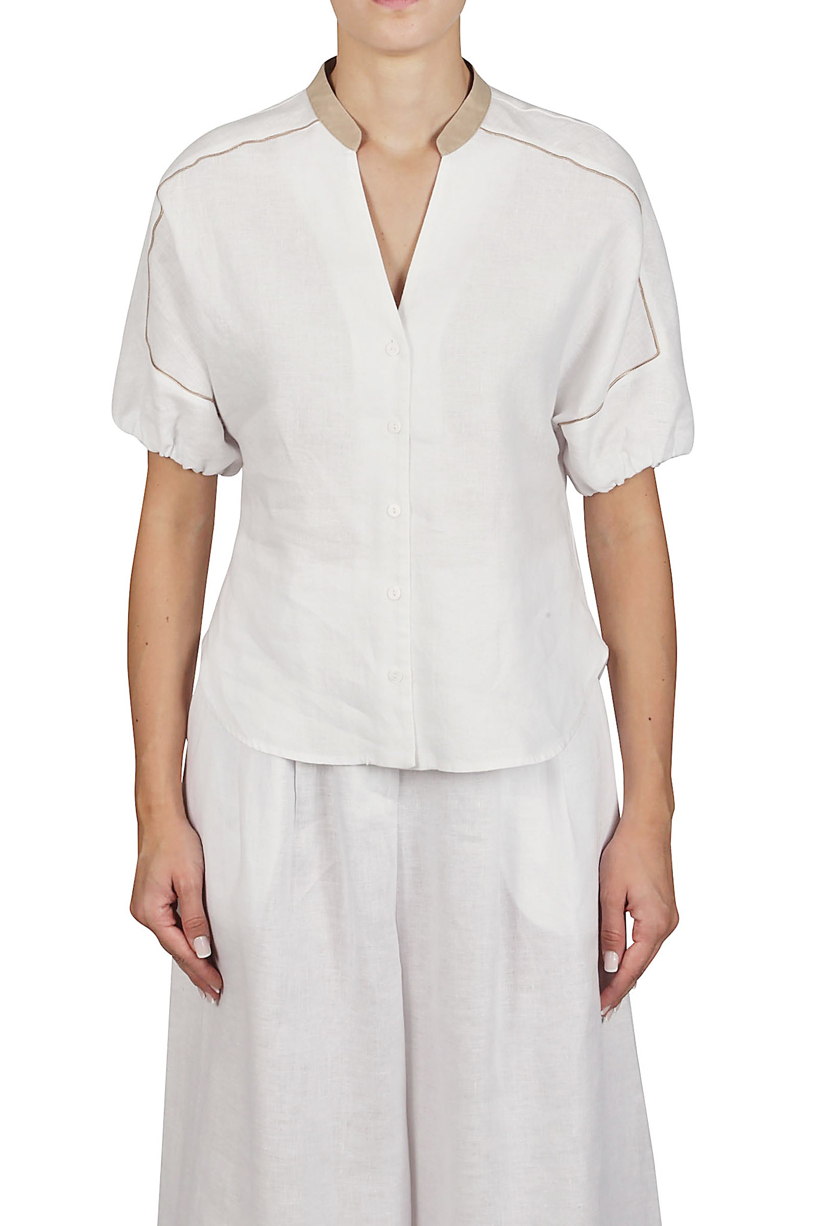 Shirt with contrast details