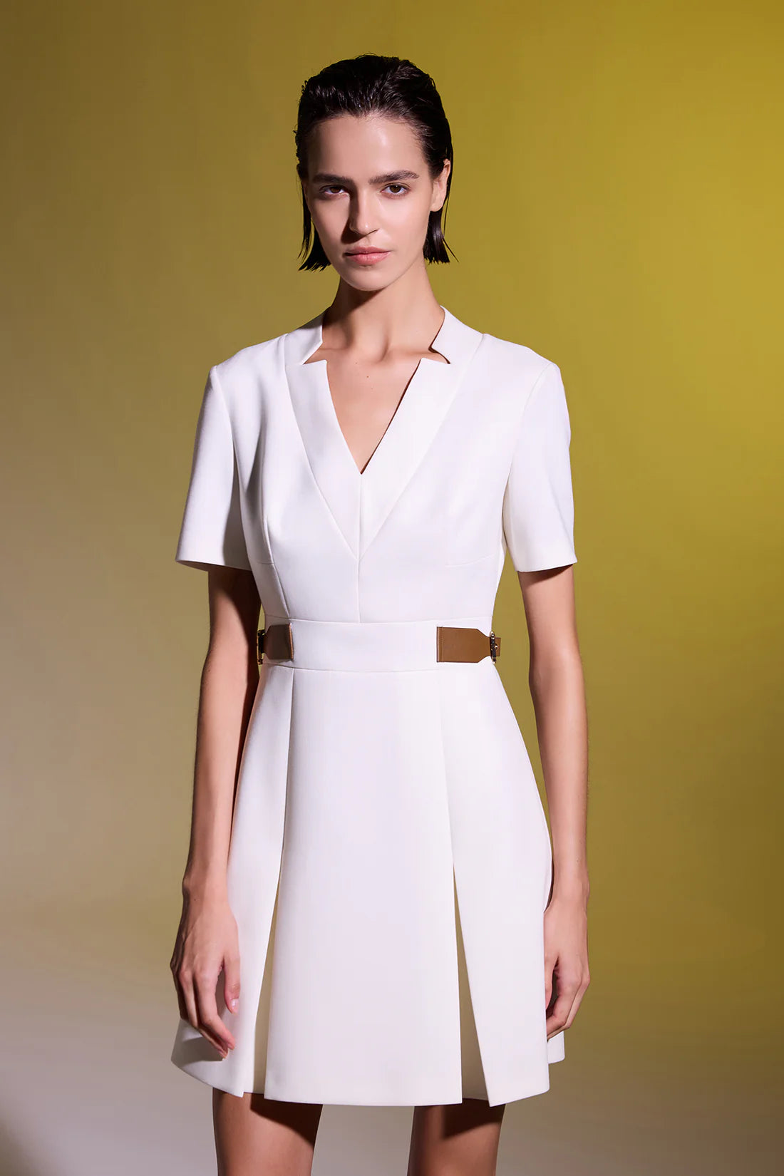 Epail belt mini dress