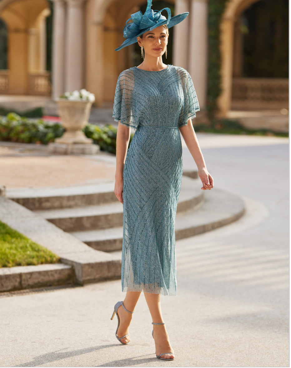 Couture Club Beaded Midi Dress