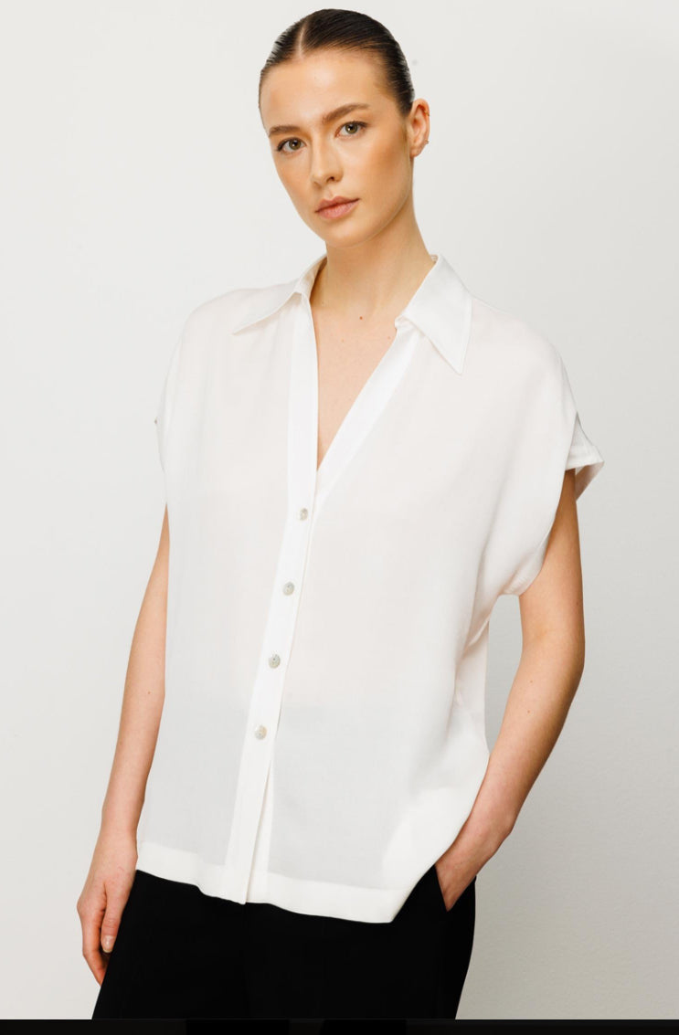 Low Sleeve Collar Shirt